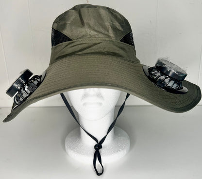 Solar Fan Hat with